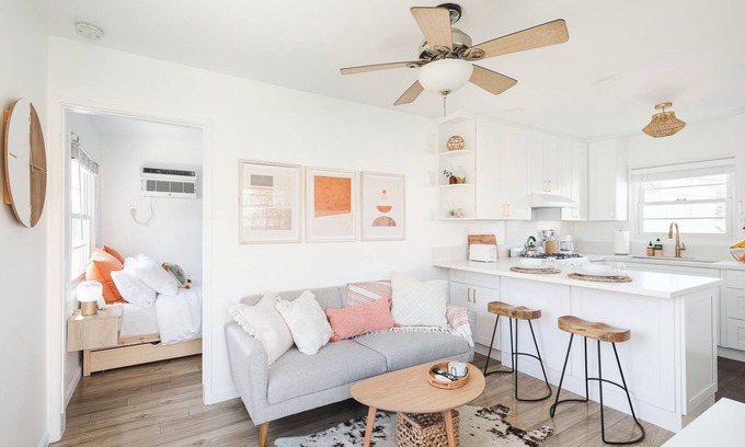 North Long Beach Apartment | Long Beach Retreat - Private back house with AC, Air Purifiers, & Soft Water