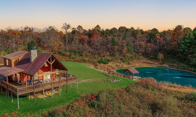 Logan Cabin | Lots of Private Land with Views and Pond!