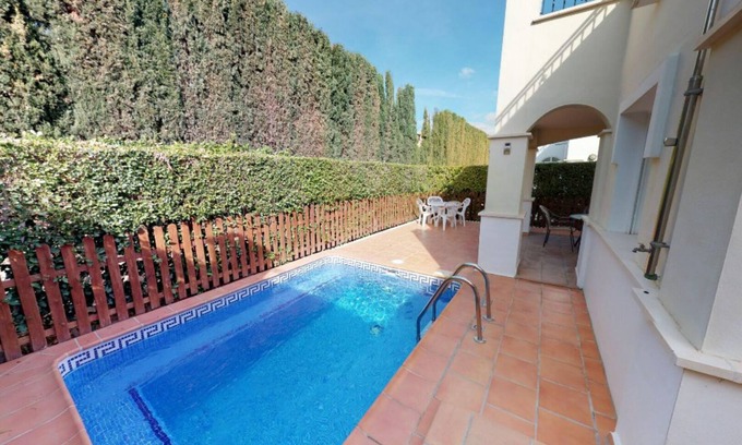 Torre-Pacheco Villa | Lovely 2 Bed villa with pool, sunny roof terrace & garden on luxury 5* Resort