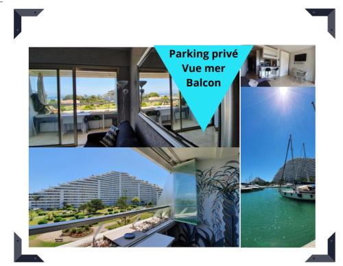 Villeneuve Loubet Beach Apartment | Lovely apartment in Marina Baie des Anges- Baronnet - Sew view, free parking spaces on site, restaurants, beach, supermarket