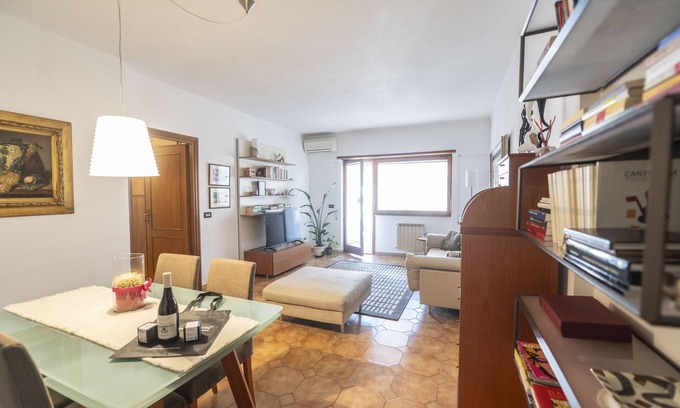 Rome Apartment | Luminous 2BR Family Apartment in Residential Area