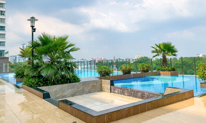 Tan Binh Apartment | Lux apartment next to airport 1BR. Cozy, Studio; free Pool, Gym, BBQ