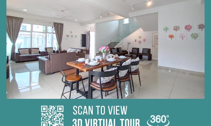 Bandar Penawar House | Lux Villa 6rm 12 to 22 pax Wifi Netflix BBQ SteamBoat Games Beach Water Park