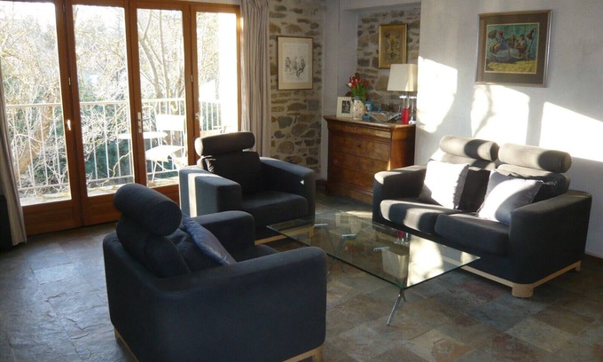 Taurize Apartment | Luxurious apartment for two/three overlooking the river, rock pool/waterfal