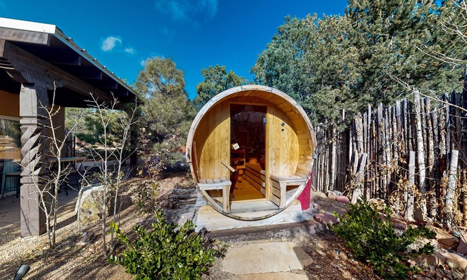 Santa Fe House | Luxurious retreat w/hot tub, sauna, indoor swim spa + arcade
