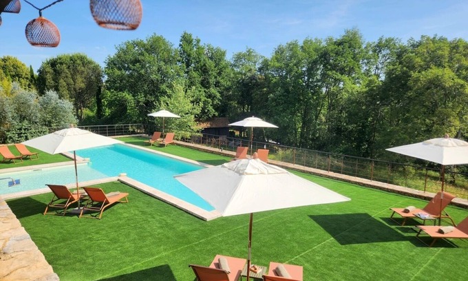 Castelnaud-la-Chapelle House | Luxury 5BR Home | Heated Pool | Near Sarlat+Beynac