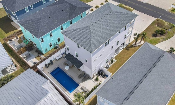 Wilmington Beach House | Luxury 5BR with Heated Pool | Steps to Beach