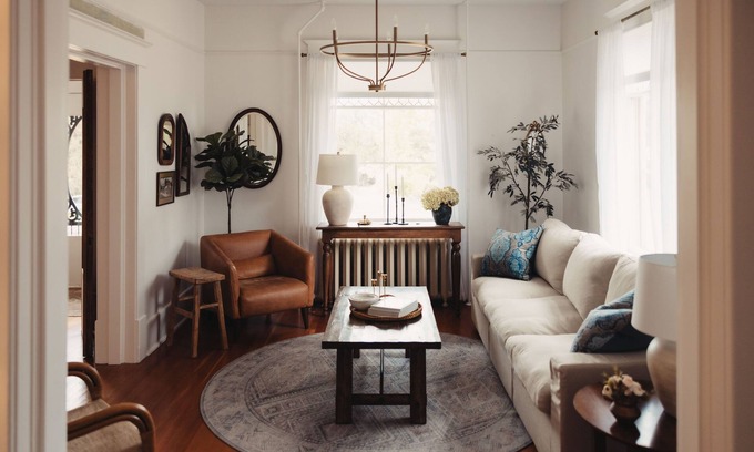 East Hill House | Luxury and sophisticated interior design with 3 bedroom and 2.5 baths and large living room.
