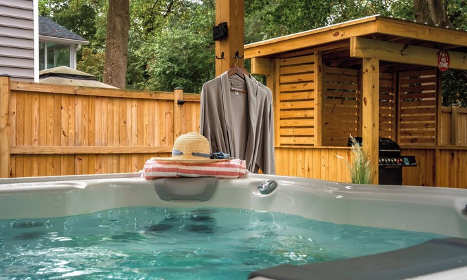 Cape Saint Claire House | Luxury Annapolis Oasis: Hot Tub, Fire Pit, Fully Fenced, Pet Friendly