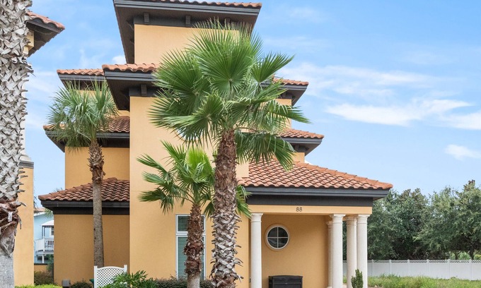 Emerald Waters Village House | Luxury Beach Home Gulf View|Sleeps 22 in Beds | 1/2 block to beach|Private Pool