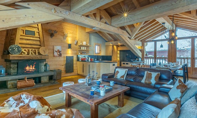 Le Cret Ski Chalet | Luxury Chalet with Spacious Interiors, Fireplace, Sauna, and Mountain Atmosphere