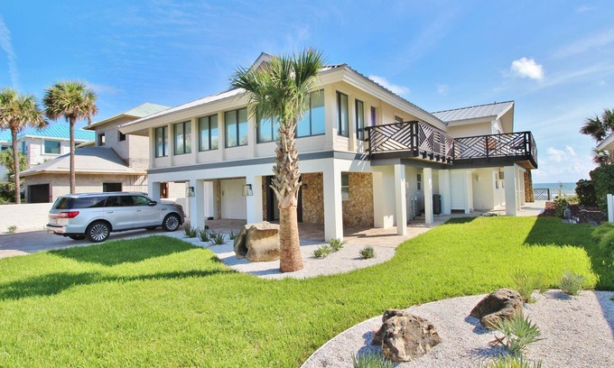 New Smyrna Beach House | Luxury, Hamptons-style Beach House on NSB No-Drive Beach