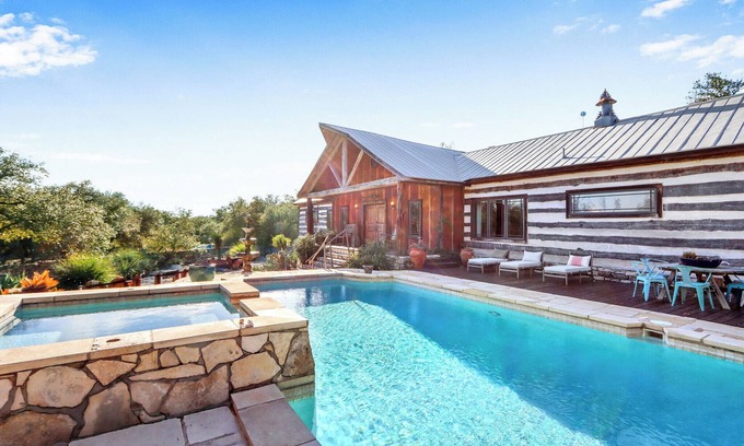 Wimberley House | Luxury Lodge w/Pool, Hot Tub, Fireplace & Wildlife Near Wineries