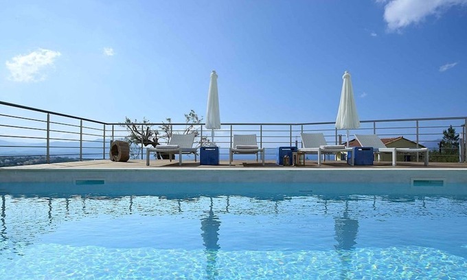 Kokkinon Khorion Villa | Luxury SeaViews Crete Villa | Villa Serene | 3 Bedroom | Heatable Pool | Chania