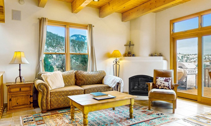 Arroyo Seco Condo | Luxury spacious adobe townhome with breathtaking mountain views & amenities