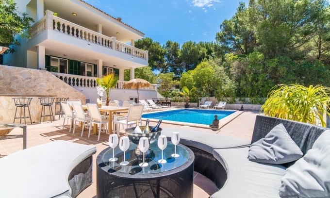 Provensals Villa | Luxury villa Felizidad. Private pool, 5 bedrooms, 4 bathrooms. and sea view. Font de Sa Cala.