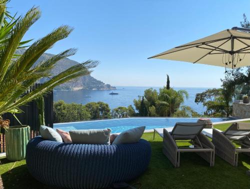 Eze Apartment | Luxury Villa with Pool & Sea View-10 Minutes from Monaco
