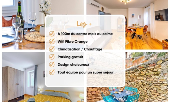 Sarlat-la-Caneda Apartment | Lyriade - Air-conditioned with parking 100m from the center