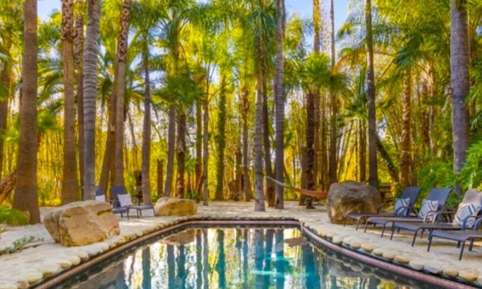 Ojai House | Magical Jungle with Pool, Spa 2 Outdoor Fireplaces ,Yoga studio, 4 acres