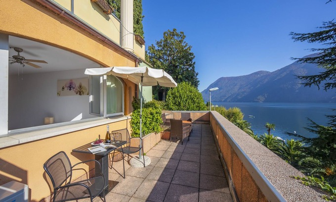 Castagnola Apartment | Magnolia Apt. 1 Front Lake, Castagnola (Lugano), Switzerland
