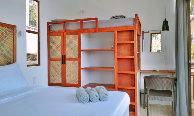 Tubod Cabin | Mahogany Cabin at Las Terrazas de Barili. 1 Queen Bed plus 1 extra single bed.