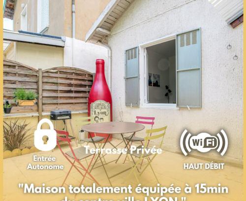 Vancia - Crepieux Apartment | Maison avec terrasse près de Lyon idéale couples, familles & pros