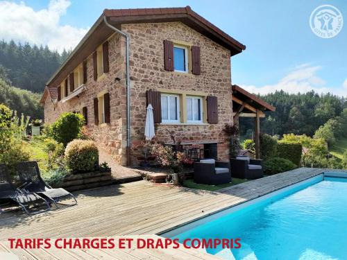Belmont-de-la-Loire House | Maison de campagne avec piscine, spa et jeux extérieurs dans le Haut Beaujolais - FR-1-496-247