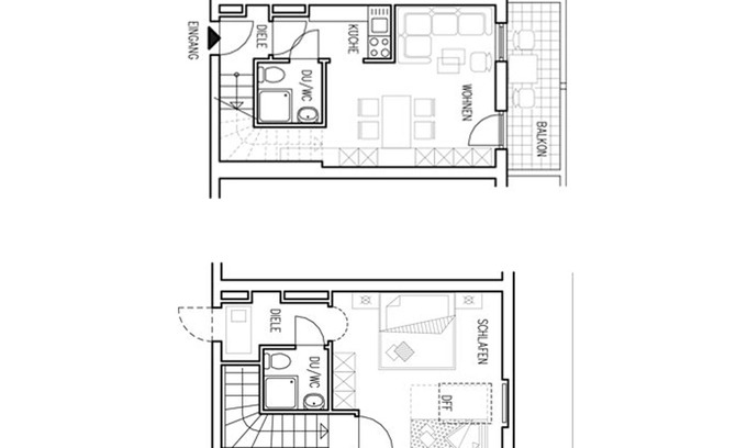 Aschau im Chiemgau Apartment | Maisonette-Ferienwohnung° 56 qm ein extra Schlafzimmer und Balkon, App. Nr. 14