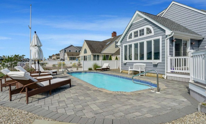Mantoloking House | Mantoloking Waterfront 4 Bedroom w Private Ocean Access & Heated Pool