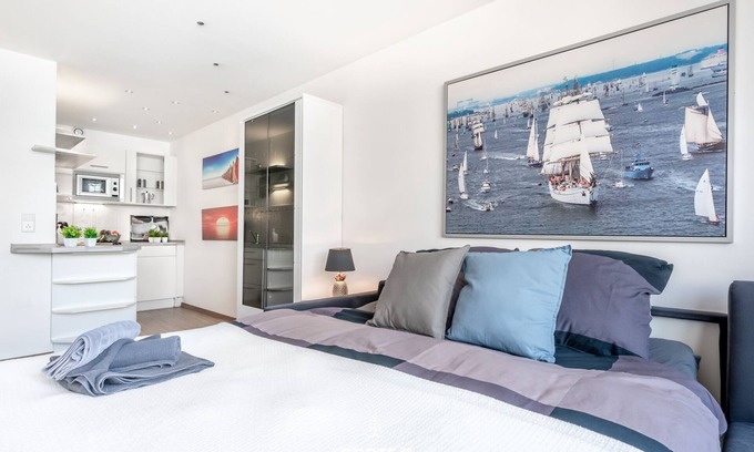 Wendtorfer Strand Apartment | Marina Apartment Wendtorf - Weitblick auf Meer und Yachthafen