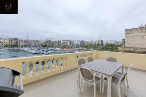 Msida Apartment | Marina VIEW APT SLPs 9 with private terrace & BBQ by 360 Estates
