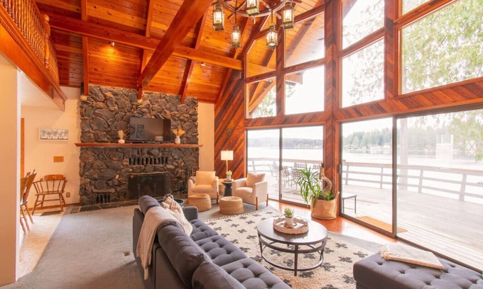 Grapeview Cabin | Mason Lakeside A-Frame Cabin: Dock, Kayaks & Sauna