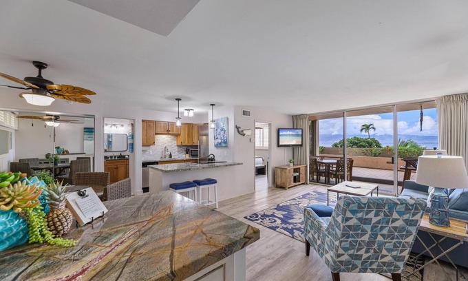 Kahana Condo | Maui Tropical Sunset - High Demand First Floor Condo with All The Extras!