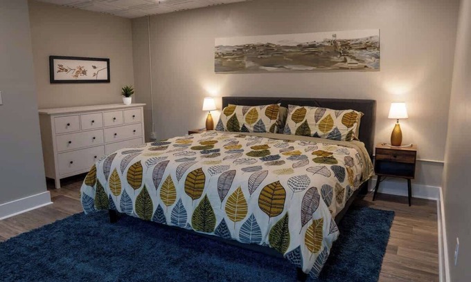 Roanoke Apartment | Modern 1BR - No Stairs - Quiet & Safe - Park Easy