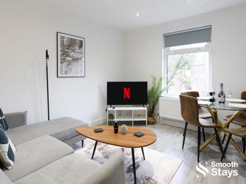 Preston Apartment | Modern 2 Bed Apartment By Smooth Stays Short Lets & Serviced Accommodation Preston With Parking Near Train Station
