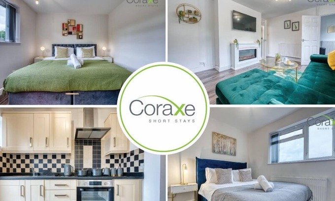 Cradley House | Modern 3 BDR Home with Free Wifi and Parking