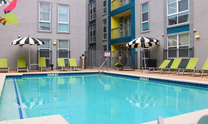 West Campus Apartment | Modern Condo With Pool, Gym, Workspaces & BBQ