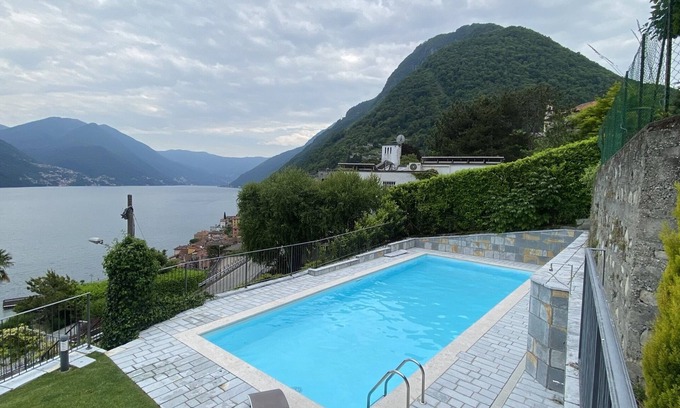 Dizzasco Apartment | Modern duplex apartment with magic views and pool over the lake.