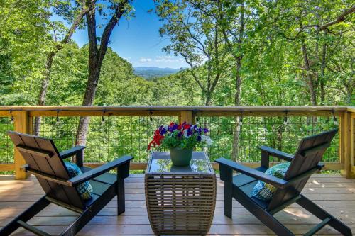 Hendersonville House | Modern Hendersonville Home Deck and Mountain Views!