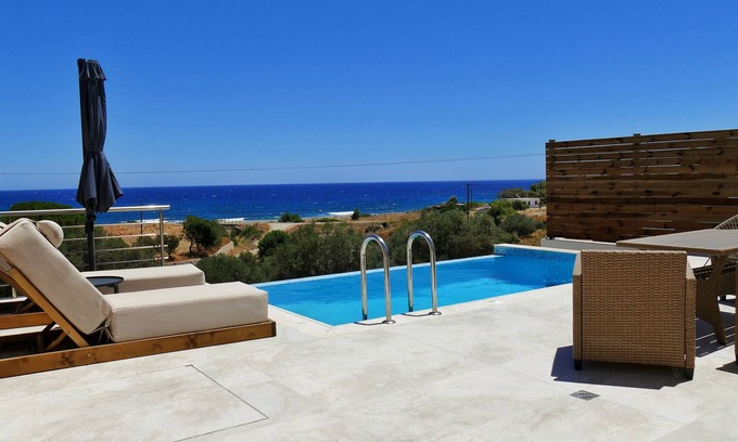 Trochalia House | Modern luxurious suite with private pool and sea view, Suite (NI)