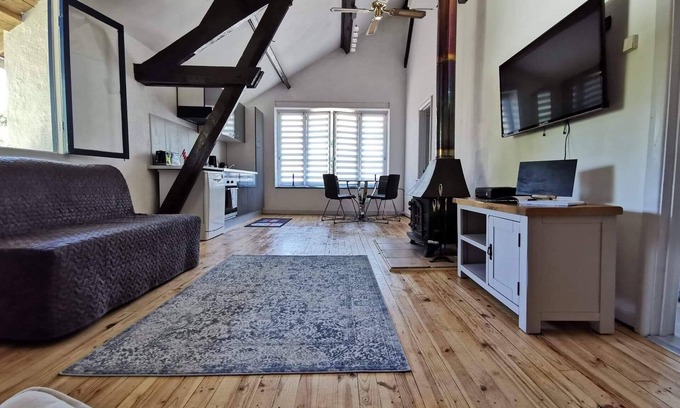 Moutier-Malcard Apartment | Modern styled penthouse apartment on an old Mill site in the Creuse