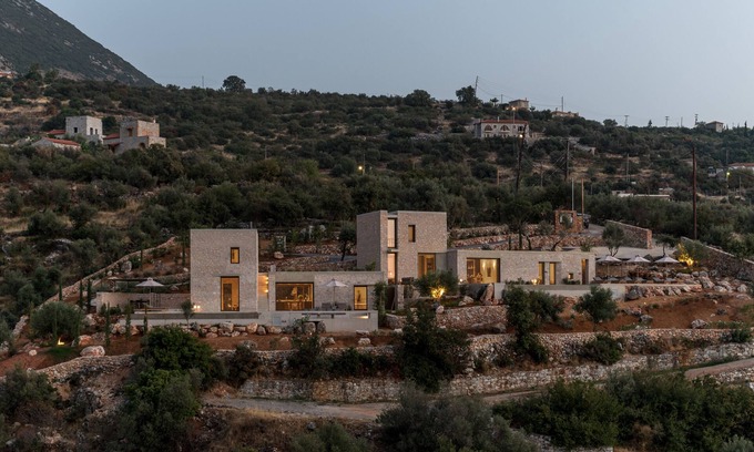 Lefktron Villa | Monolithoi Sea View Estate with 2 private pools - 6 BDR