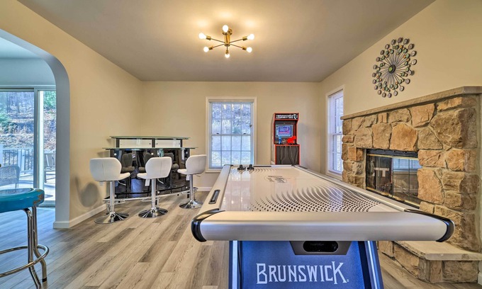East Stroudsburg House | Movie Room, Hot Tub: Pocono Vacation Rental!