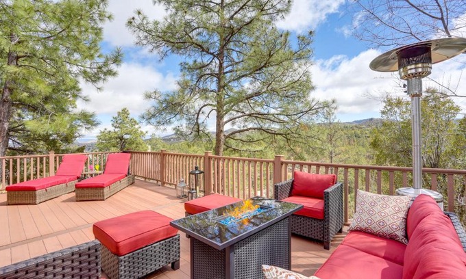 Mountain Club House | Mtn Views and Multi-Level Deck Prescott Paradise!