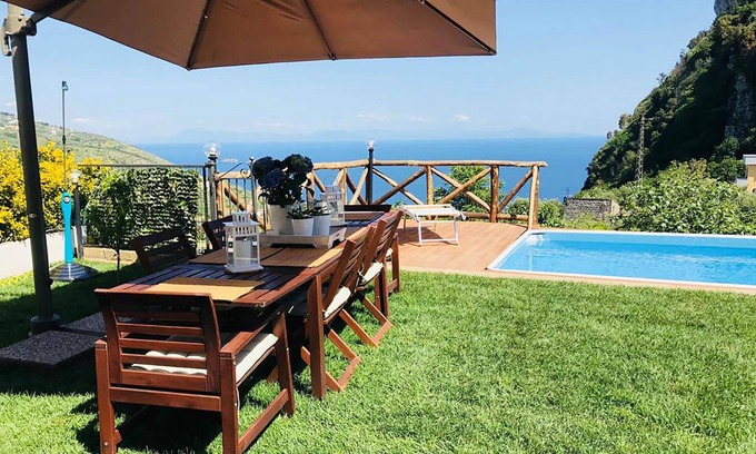 Termini Villa | My Rental Homes - Villa del Saraceno with sea view and salt water swimming pool