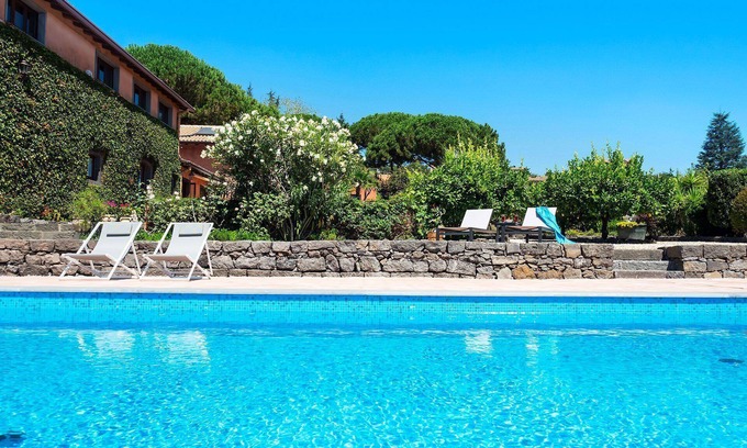 Pedara Villa | My Rental Homes - Villa Profumo with infinity saltwater pool and amazing sea view