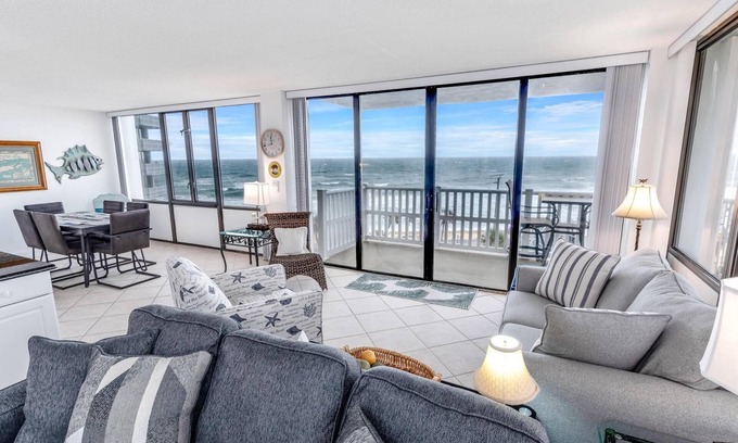 Flagler Beach Condo | Nautilus Condo | Ocean Views | Walk to Beach | Pool | Tennis | Golf | Free Parking | Free WIFI