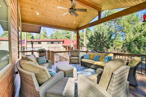 Show Low House | Near Hiking Cabin with Deck and Grill in Show Low