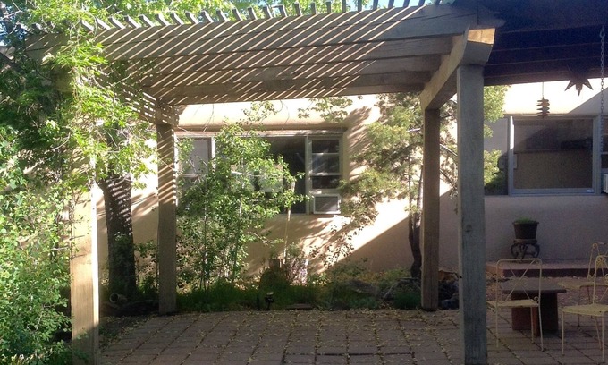 Canoncito House | Nestled in an amazing garden you will find Hacienda Azul