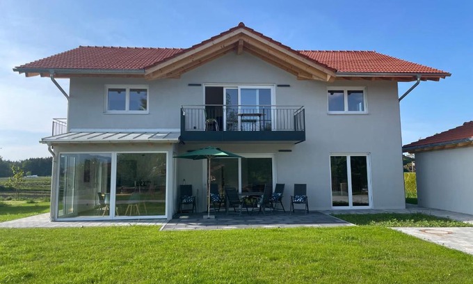 Breitbrunn a. Chiemsee Apartment | Neubau Grüner Wolpertinger Designwhg 106qm Barrierefrei